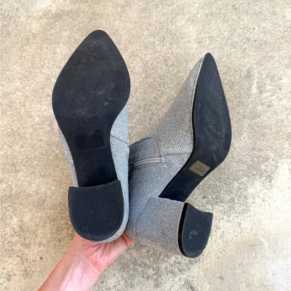 Lulu's Silver Ankle Boots - Picture 9 of 11